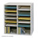 Safco Products Company Small Wood Adjustable-Compartment Literature Organizer