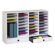 Safco Products Company Large Wood Adjustable-Compartment Literature Organizer with Drawers