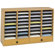 Safco Products Company Large Wood Adjustable-Compartment Literature Organizer with Drawers