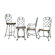 Riverside Furniture Harmony 3 Piece Pub Table and Barstool Set