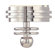 Sonneman Shanghai Wall Sconce in Polished Nickel