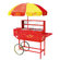 Nostalgia Electrics Vintage Carnival Hot Dog Cart with Umbrella