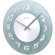 Verichron World Time Glass Wall Clock in Aluminum