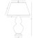 Robert Abbey Double Gourd Table Lamp in Schiaparelli Pink Glazed Ceramic with Deep Patina Bronze Base & Pearl Dupioni Fabric Shade