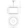 Robert Abbey Saturnia 3 Light Drum Pendant