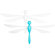 Boon 2 Pack Fli Dragon Fly Mobile in Blue / White