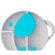 Boon Trunk Snack Box in Gray / Blue