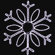 Holiday Lighting Specialists 36" Hanging Single Loop Snowflake in Pure White