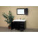 Bellaterra Home Payne Bathroom Mirror Side Cabinet in Black