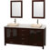 Wyndham Collection Lucy Double Bathroom Vanity Set