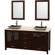 Wyndham Collection Lucy Double Bathroom Vanity Set