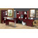 Bestar In Space U-Shape Desk with Hutch and Optional File and Bookcase