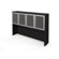 Bestar Pro-Concept Hutch with frosted glass doors in Black