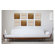 RS Furnishings Pura Vida I Off The Grid Teak Panel in White with Natural Grid