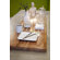 RS Furnishings Pura Vida I Off The Grid Teak Panel in Natural with 18kt Gold Grid