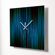 HangTime Designs Lineas Aqua Wall Clock