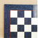 Ferrer 17" Briar Chess Board in Blue / Ivory Glossy