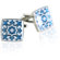 Cuff-Daddy Fleur Di Lis Cufflinks in Blue / White