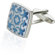 Cuff-Daddy Fleur Di Lis Cufflinks in Blue / White