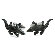 Safari Cufflinks Alligator Cufflinks with Crystal Eyes