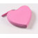 Clava Leather Heart Coin Purse in Pink