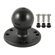 RAM Mount 2.5" Round Base with 1.5" Ball and Mounting Hardware for Garmin Fishfinders and GPSMAP Devices
