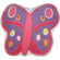 Fun Rugs Fun Shape Medium Pile Butterfly Kids Rug