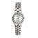 Peugeot Women's Round Swarovski Watch with Crystal Bracelet in Silver Tone