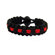 Obsessed Black and Red Paracord Bracelet
