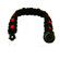 Obsessed Black and Red Paracord Bracelet