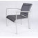 Les Jardins Out of Blue Elysun Low Lounge Armchair in Silver with Grey Sling