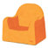 P'kolino P'kolino Little Reader Kid's Club Chair