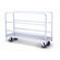 Raymond Products Narrow Tall End Truck, Phenolic Casters, 2 Fixed and 2 Swivel, 2 Uprights