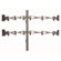 Cotytech Monitor Wall Mount for Four Monitors Vertical