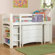 Bolton Furniture Windsor Twin Low Loft Bed with Bookcase and Essex Dresser
