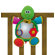 edushape Turtle Soft Mirror Crib Toy