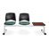 OFM Stars and Moon Three Chair Beam Seating with Table