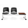 OFM Stars and Moon Three Chair Beam Seating with Table