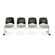 OFM Stars and Moon Four Chair Beam Seating