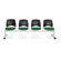 OFM Stars and Moon Four Chair Beam Seating