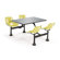 OFM 30"x48"  Group/Cluster Table and Chairs with Stainless Steel Tops