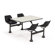 OFM Group/Cluster Table and Chairs 65" x 48" Picnic Table