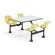 OFM Group/Cluster Table and Chairs 71" x 48" Picnic Table