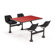 OFM 24" x 48" Group/Cluster Table and Chairs with Laminate Tops