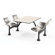 OFM Group/Cluster Table and Chairs 71" x 48" Picnic Table