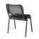 Office Star Products Work Smart Armless Stacking Chair in Black (Set of 4)