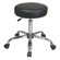 Office Star Products Chrome Finish Backless Drafting Chair with Vinyl Seat