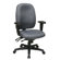 Office Star Products Ergonomic Mid-Back Office Chair with Adjustable Soft Padded Arms