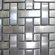 Diamond Tech Tiles Metal 10-1/4" x 10-1/4" Mosaic in Basket Weave
