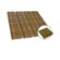 Diamond Tech Tiles Dimensions Solid 4" x 8" Glass Mosaic in Chocolate